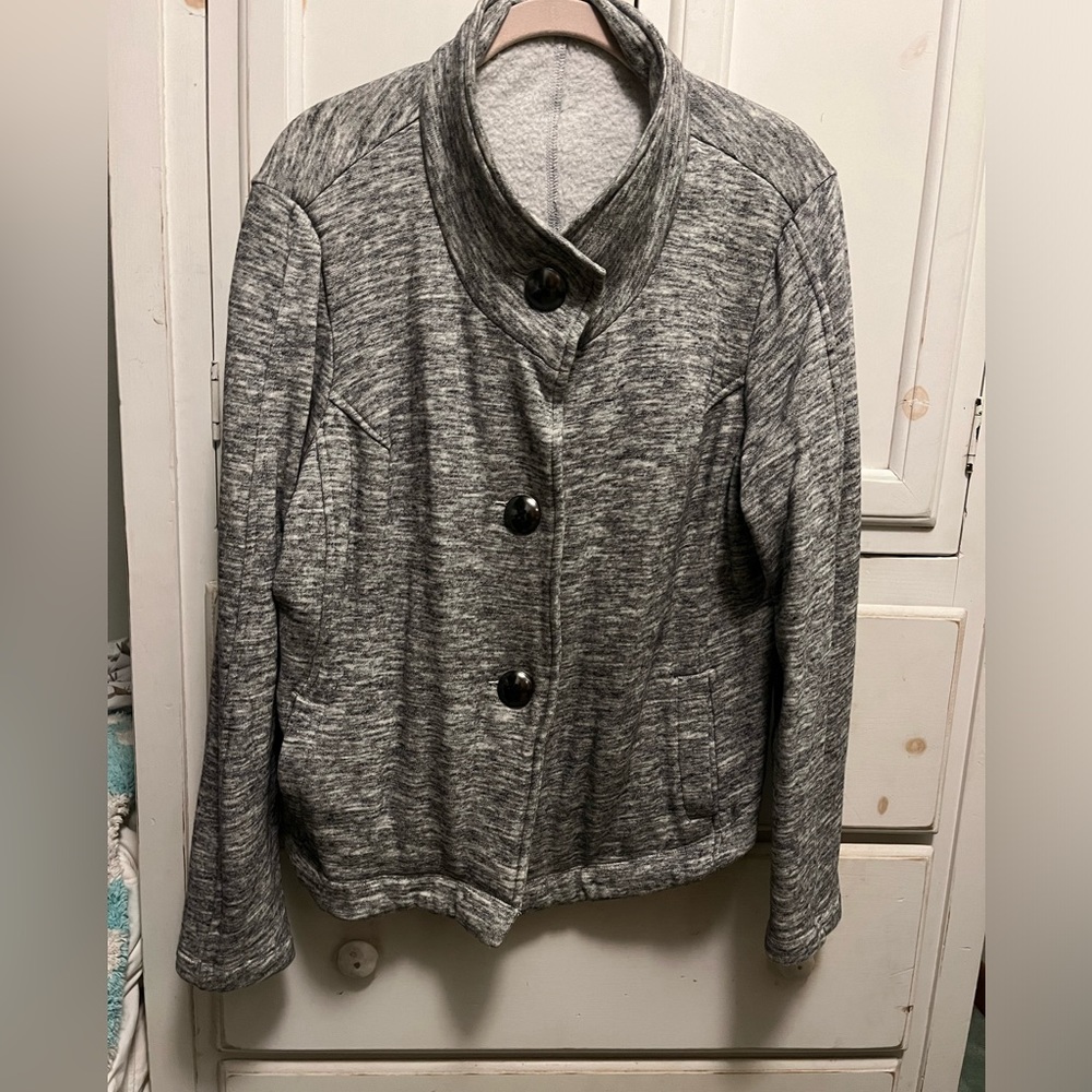 CAbi soft “sweatshirt knit” jacket